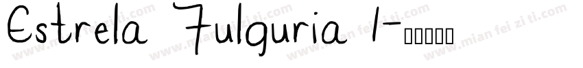 Estrela Fulguria 1字体转换